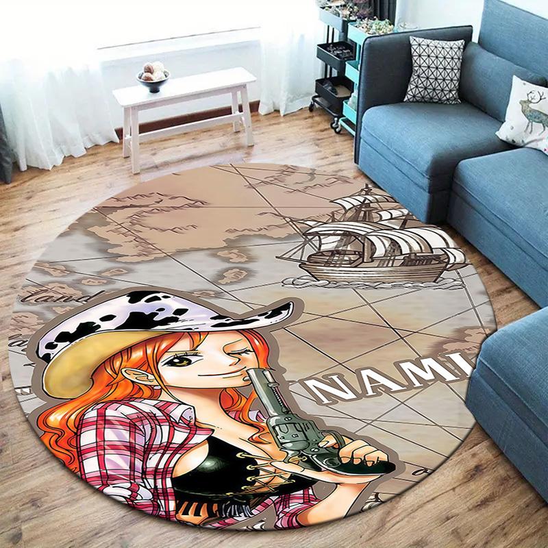 Nami Round Area Rug Carpet Rug For Living Room Bedroom Sofa Playroom Decor Nonslip Floor Mat