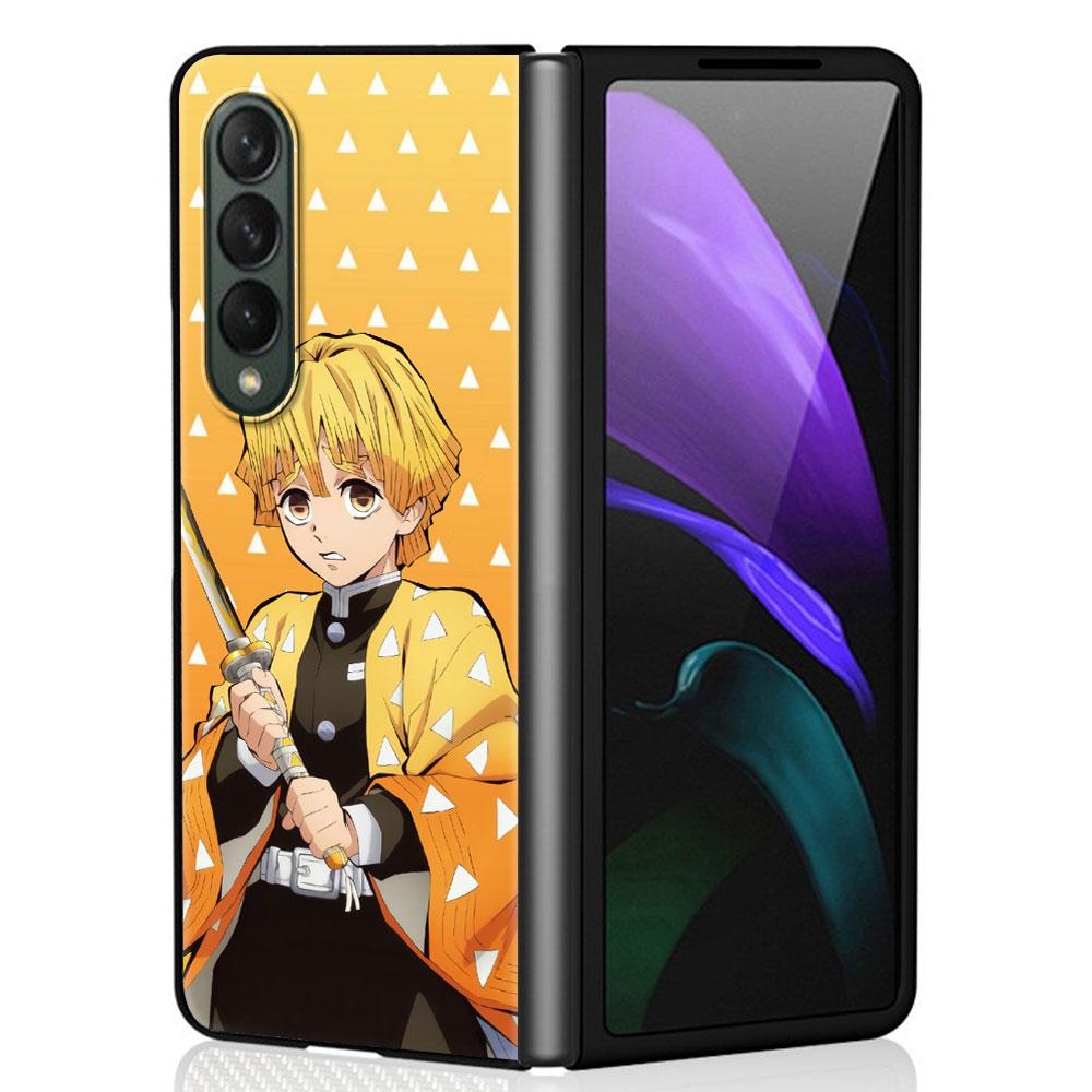 Жесткий чехол для телефона Demon Slayer Cartoon из ПК для Samsung Galaxy ZFold3 Z Fold4 5G ZFold4 Z Fold3 Z Fold 4 Z Fold Print Bag