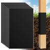 8 Pcs Fence Post Guard Waterproof Wood Post Sleeve Self-Adhesive Rot Protection