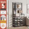 Shoe & Hat Rack: Multi-Layer, Space-Saving, Folding, Simple Dormitory Storage Solution