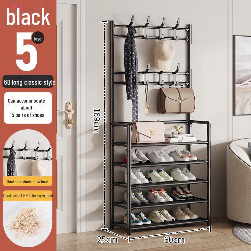 Shoe & Hat Rack: Multi-Layer, Space-Saving, Folding, Simple Dormitory Storage Solution