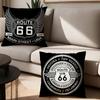 Модная наволочка US Route 66, офисные подушки, подходит для дивана, автомобиля, спальни, декоративная наволочка