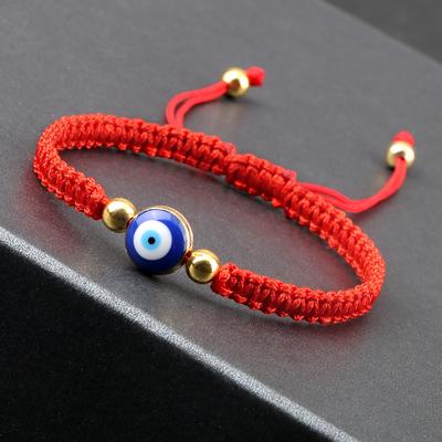 Модный браслет Lucky Red String Evil Eye, толстая золотая веревка, ручная работа, регулируемый, украшения для дружбы, браслет Hamsa для женщин и мужчин