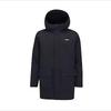 Li Ning Badminton Series Casual Hooded Windproof Warm Sports Lamb Fleece Cotton Jacket Unisex Jackets Black AFDSB87-2