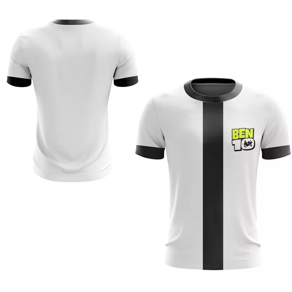 BOYS Anime Ben10 Omniverse Ben Tennyson Cosplay T-Shirt Unisex Top Short Sleeved Summer Adults Children T Shirts Uniform TEES