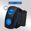 12V 24V Blue LED Rocker Switch DPDT 3 Position Momentary Latching 10 Pin Waterproof for Winch Wiper Trim Tabs Car Marine Boat RV Battery Switches5