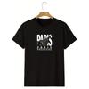 Eiffel Graphic T-shirt, Men's Casual Solid Color Slightly Stretch Round Neck Tee For Spring Summer
