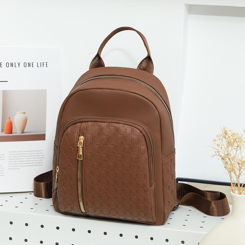 Однотонный женский рюкзак из искусственной кожи, сумка двойного назначения, небольшой дорожный рюкзак