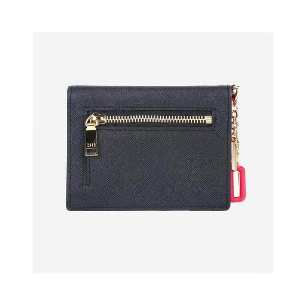 Daks Black Contrast Charm Card Wallet Dcwa9e012