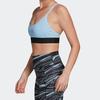 Adidas Спортивный бюстгальтер средней интенсивности для тренировок, женское нижнее белье, ярко-синий DX9239