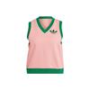 Originals Trefoil Logo Embroidered V-Neck Sleeveless Sports Tank Top Women Tops Pink IB2058