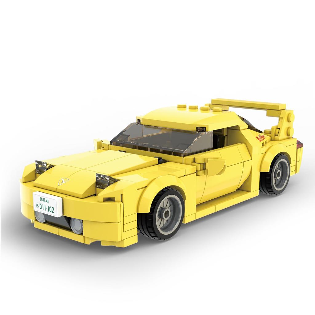 CaDA Initial D Scale Mazda FD3S Keisuke Takahashi Initial D Official Licensed Building Blocks 278 Pieces 1/24 RX-7 / (Keisuke Takahashi)