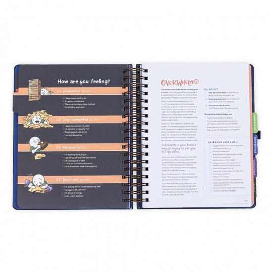 Ежедневник 160 страниц Гладкий почерк Плотная бумага Тетрадь Яркие иллюстрации Планировщик производительности