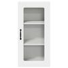 Wall Mounted Glass Cabinet PORTO 2 pcs White 40 x 31 x 80 cm Particleboard