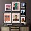 Scandinavian Minimalist Rene Magritte Surrealist Self-adhesive Art Poster Whitepaper Sticker DIY Room Bar Cafe Wall Decor