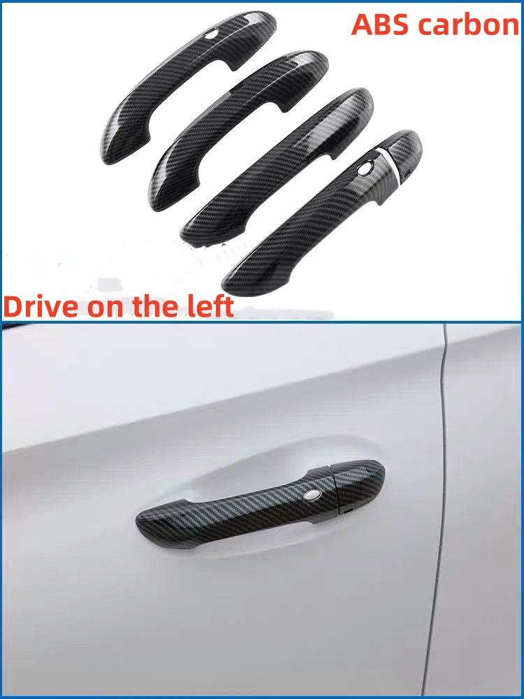 LHD/RHD Car Window Control Lift Panel Cover Sticker Carbon Fiber 4pcs for MG4 MG 4 EV Mulan 2023- 2024 Acc. hga6