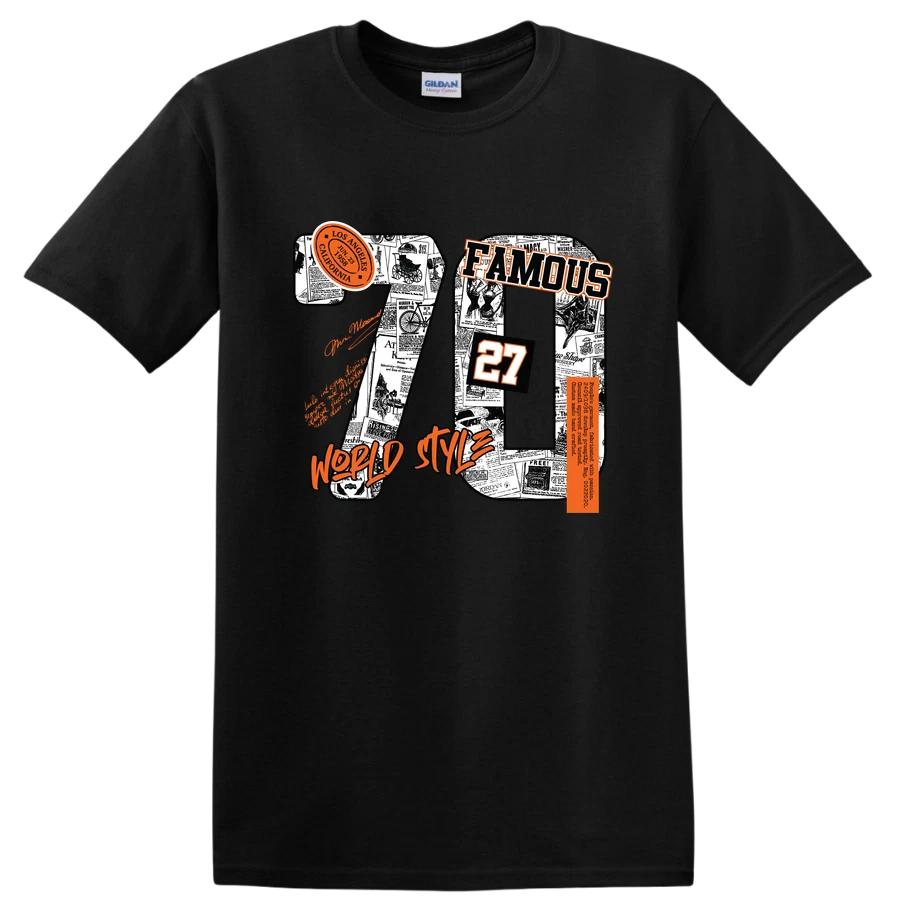 Famous 70 Vintage T Shirt World Style Los Angeles 27 Tee Retro Graphic
