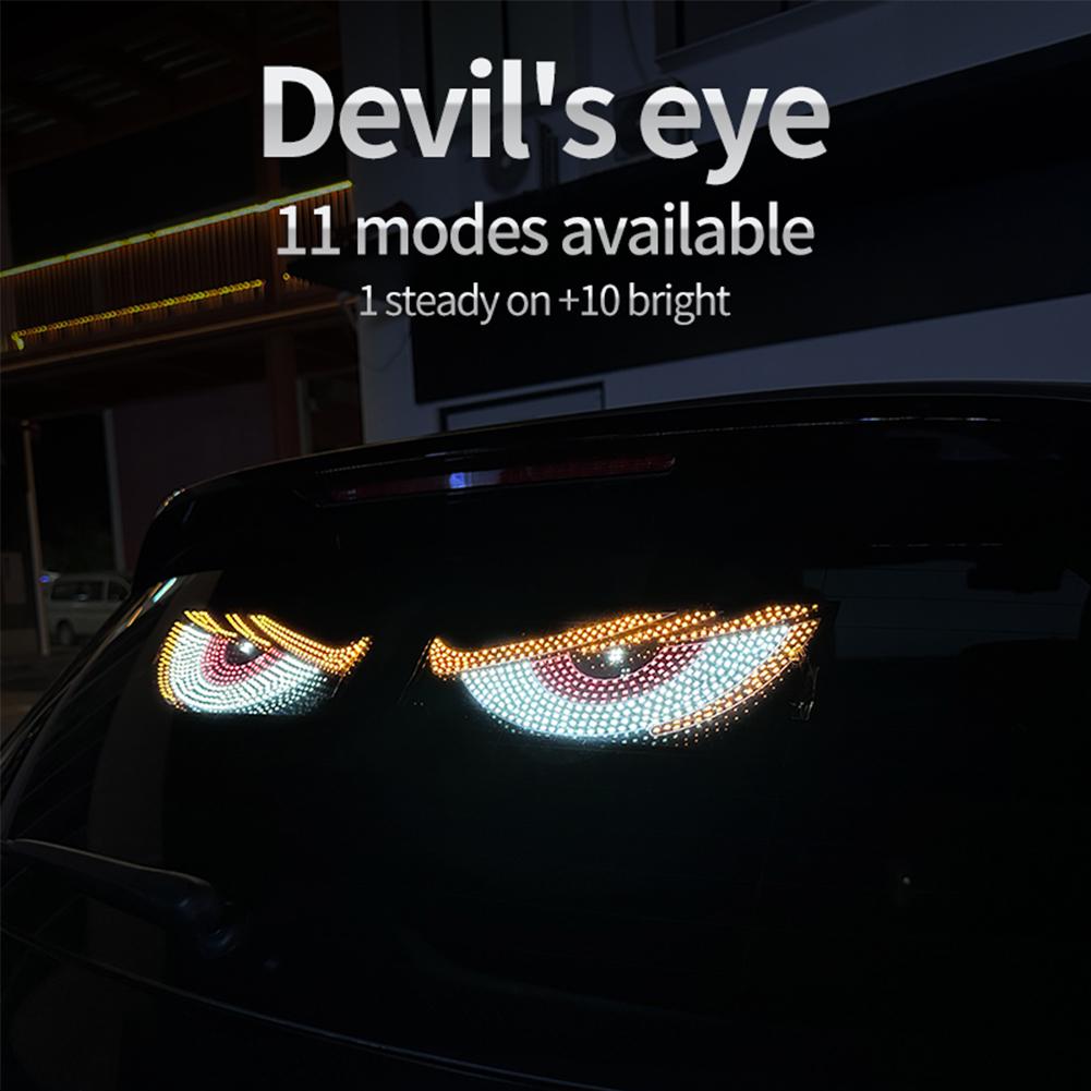Светодиодная пиксельная панель с матрицей для грузовика Devil Eye, граффити, прокрутка текста, световая панель Devil Light Stickup Car Ey B8A2