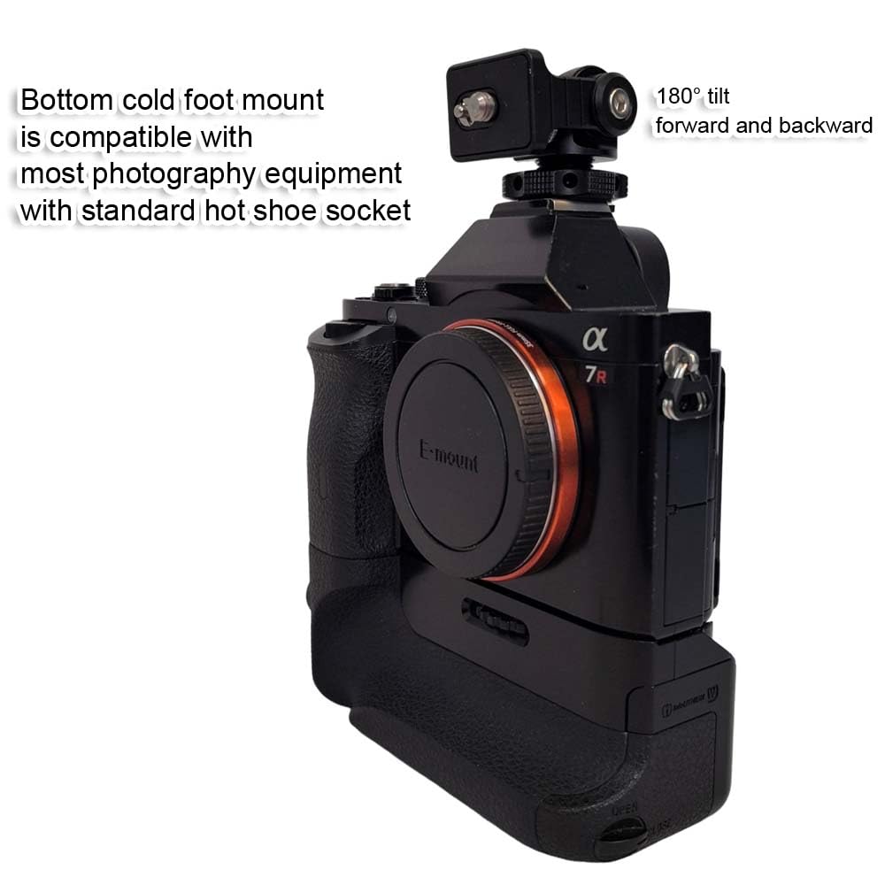 Mini Snail Gimbal Quick Release Support Holder with Screw Head ARRI Locating Screw Hole at the Bottom of the Bracket Cold Foot Mount for Standard DSLR