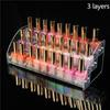 2/3/45/6/7 Layers Acrylic Nail Polish Display Organizer Shelf Clear Cosmetic Display Rack Holder Frame Jewelry Stand Storage Box