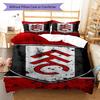 Fulham F.C  Pattern Bedding Quilt Set Quilt Cover Pillowcase Home Decoration Birthday Gift (1 * duvet cover + 2 * pillowcase, without core)