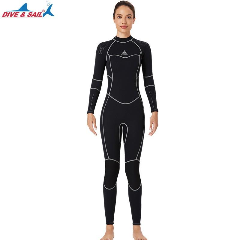 3mm Neoprene Wetsuit Men Women Thermal Insulated Diving Surfing Swimsuit Cold Water Use