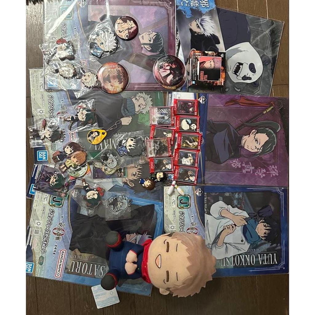 Распродажа б/у товаров Jujutsu Kaisen Оптом Плюшевые игрушки Прозрачные файлы Значки Acsta Стикеры