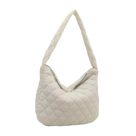 Сумка через плечо Cloud Lattice на молнии, однотонная, стеганая, повседневная сумка-тоут для улицы, путешествий, офиса, вечеринки