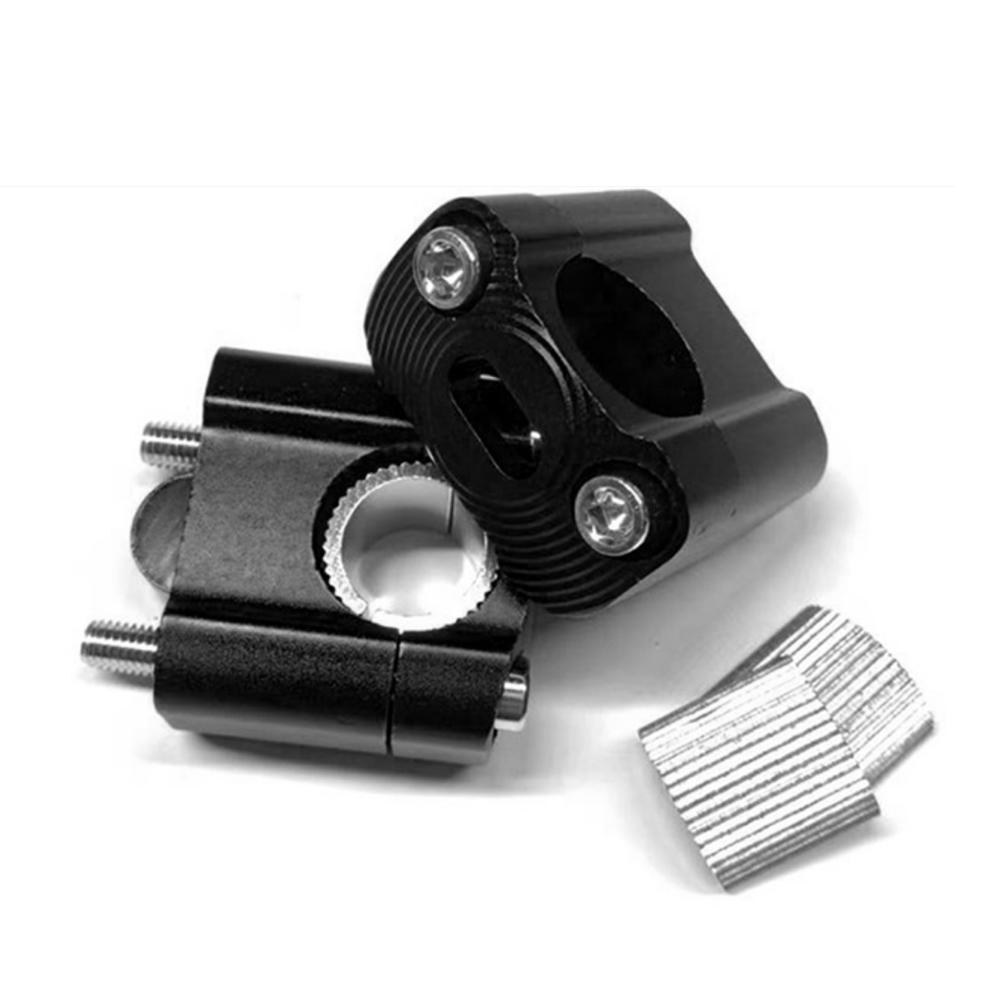 2 шт. Черные крепления для толстого руля, проставки-адаптеры с 7/8" на 1 1/8"