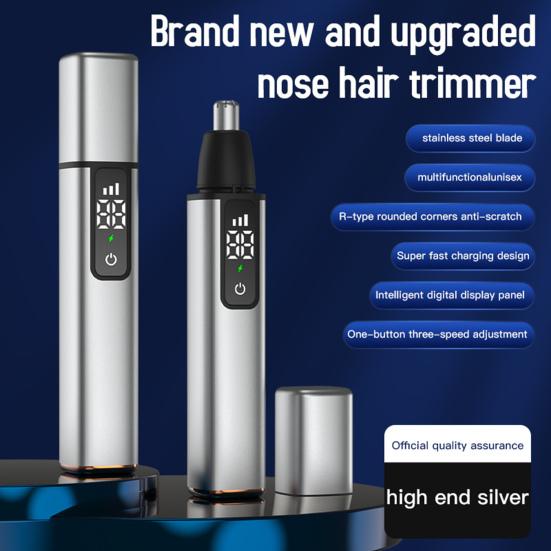 Electric Nose Hair Trimmer Washable Painless Nose Hair Clipper for Men Women Precision Trimming Tools