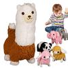 Kids Electric Plush Animal Toy Walking Interactive Robot Elephant Sheep Alpaca Panda