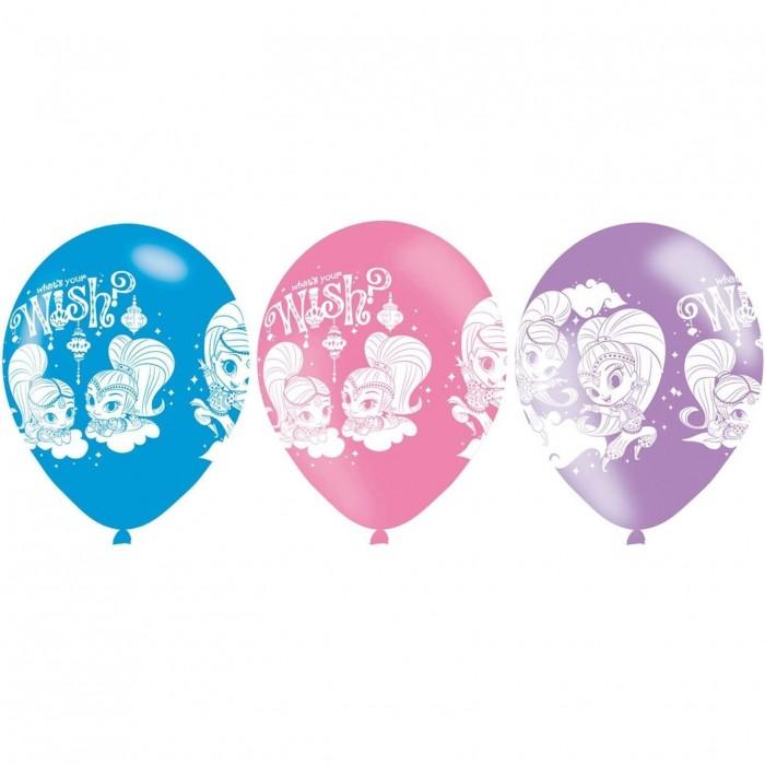 Shimmer and Shine Воздушный шар из латекса с различными узорами (Упаковка из 6 шт.)