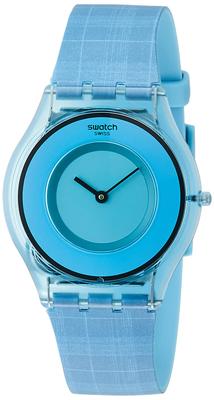 Женские синие наручные часы Swatch SS08Z102