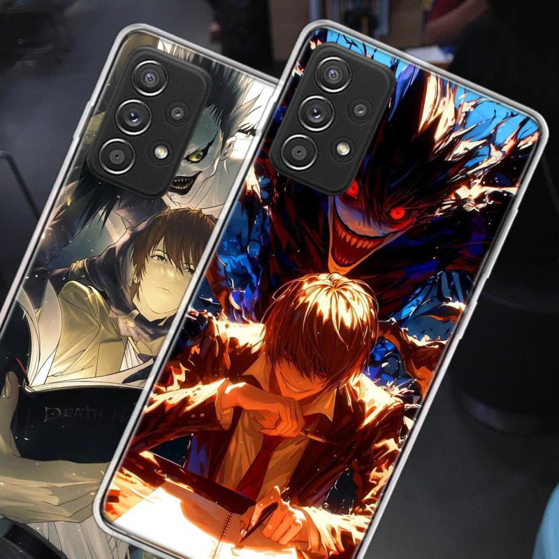 Чехол для телефона с аниме Deth Note Лайт Ягами для Samsung A54 A57 A37 A17 A14 A15 A12 A24 A34 A55 A35 A25 A52S A07 A05S A04S A22 A32 A