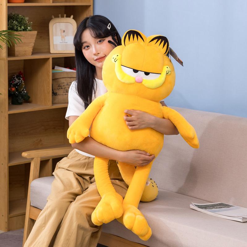 Large Plush Cat Doll Realistic Tiger Striped Lazy Ugly Cute Stuffed Animal Pillow Soft Toy Gift For Kids And Adults