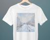 Snow at Argenteuil, Claude Monet Painting, Unisex T-Shirt, Art T-Shirt, Fine Art T-Shirt, Gift for Her, Gift for Him, Art Lover Gift