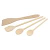 Set of 4 FSC Wooden Kitchen Utensils Nature Ref. 31125