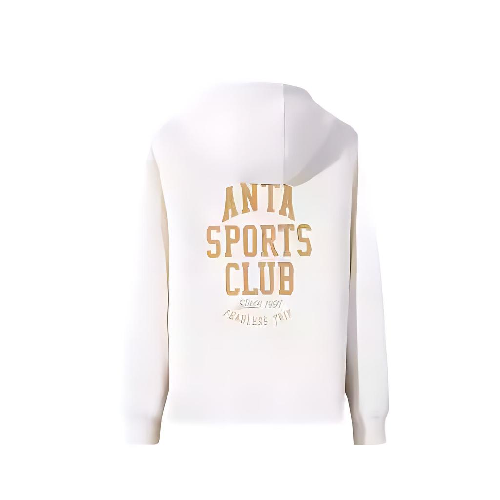 Anta Удобное Дышащее Свободное Худи Женские топы Слоновая кость 162448701S-1