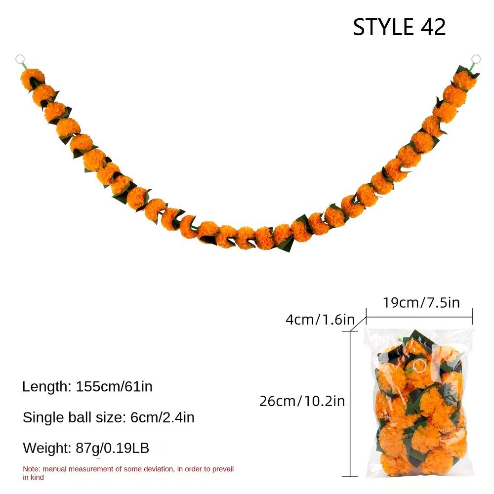 Indian Style Fake Plant 140-160cm Home Party Decor For Halloween Day of The Dead