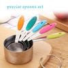 Набор из 10 мерных стаканов и ложек из нержавеющей стали с силиконовыми ручками, штабелируемый, термостойкий, нескользящий,