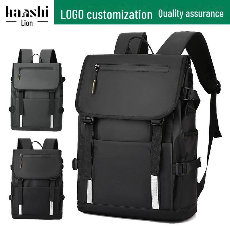 High-End Nylon Backpack: Fashionable Waterproof Travel and Business Bag for Men and Women