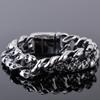 Gothic Skull Men's Bracelets 19MM Stainless Steel Ghost Chain Bracelet For Men Skeleton Jewelry For Manly Wrist New