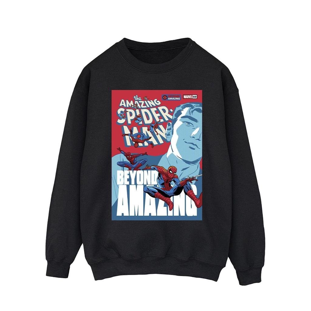 Marvel Mens Spider-Man Beyond Amazing Cover Sweatshirt