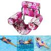 Inflatable Pool Floats for Adult Heavy Duty Pool Lounge Chairs Tropical Plants Pattern Water Floating Hammock for Summer Pool Beach Lake
