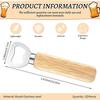 10Pcs Stainless Steel Bottle Openers, Wood Handle Bartender Beer Soda Openers - Bar, Kitchen & Restaurant Supplies