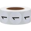 Hybsk Number Stickers 1-10 1" Inch Round Office Warehouse Organization Inventory Storage Labels - 500 per roll 5000 Total Stickers (Gloss Paper)