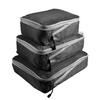 Rantion 3pcs/set Compression Packing Cubes Travel Storage Bag Luggage Suitcase Organizer Set Foldable Waterproof Nylon Material