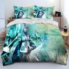 Final Fantasy Series Игры Мультфильм Одеяло Постельное белье, Пододеяльник Постельный комплект Одеяло Чехол Наволочка, King Queen Size Домашний Текстиль
