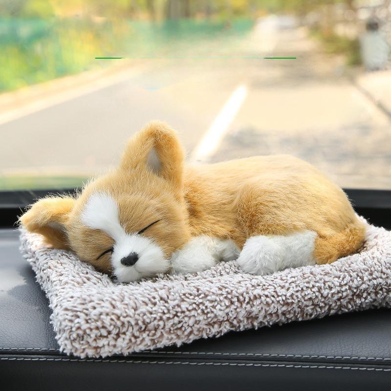 Activated Carbon Dog Figurine Car Decoration Deodorizer Dashboard Accessory
