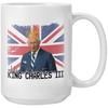 Король Карл III Большая емкость 15 унций Керамическая кружка для кофе с отметкой Британский король Чайная чашка Новая